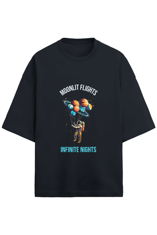 Terry Oversized T-Shirt Moonlit Flights Infinite Nights