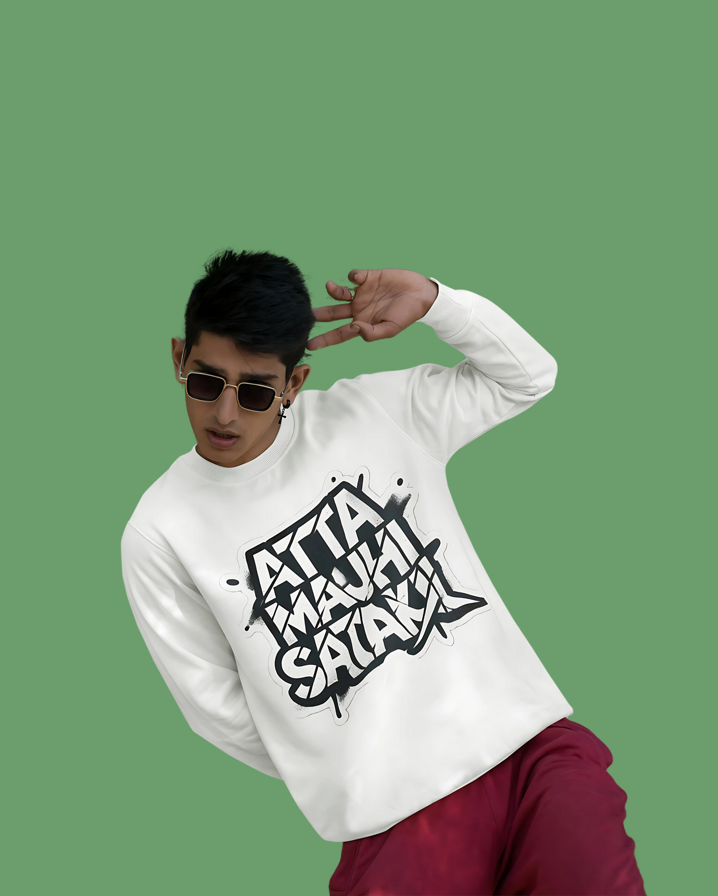 Sweat Shirt Atta Maajhi Satakli