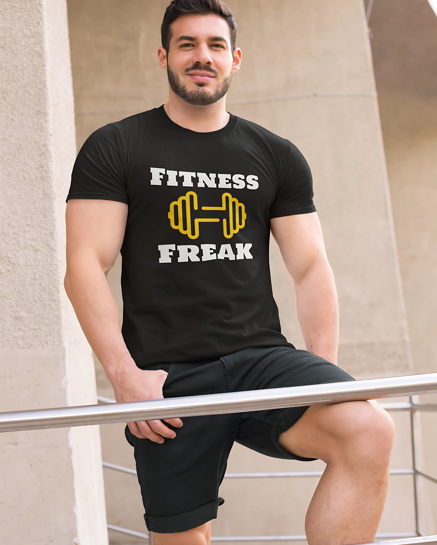 Round Neck T-Shirt Fitness Freak