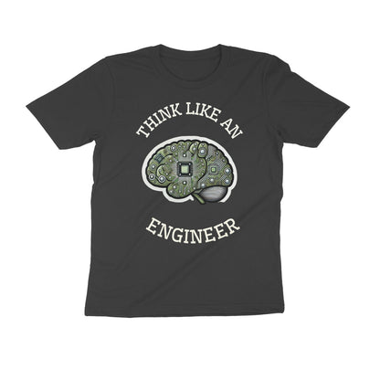 Round Nect T-Shirt Think Like An Engineer